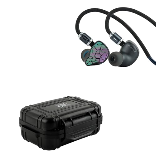 Linsoul THIEAUDIO Hype 4 MKII 2DD + 4BA Hybird in Ear Monitor,HiFi Wired IEM Earphones,Engaging & Studio Neutral Tuning + Kiwi Ears SONICAP Waterproof Earbud Case,Hard Protective IEM Storage Case