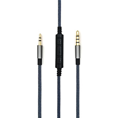 NewFantasia 3.5mm to 2.5mm Male Audio Cable Compatible with Bose Noise Canceling 700, QC35, QC35ii, QC45, oe2, oe2i Headphones, Remote Volume Control Mic Compatible with Samsung Galaxy Android Phone