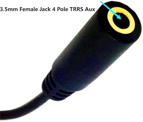 3.5mm 4 Pole Stereo TRRS Audio Adapter Cable Male to 3.5mm