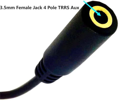 3.5mm 4 Pole Stereo TRRS Audio Adapter Cable Male to 3.5mm