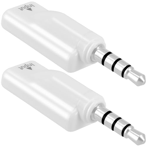 2 Pack USB C to 3.5mm Headphone Jack Adapter, Type C Female to 3.5mm Male Aux Audio Converter Digital DAC Adapter for Microphone Speaker Headset Car Stereo, Compatible with PC Laptop Tablet