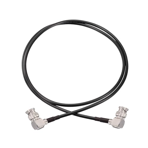Superbat 3G/6G/12G SDI Cable 3ft 75 Ohm Thin BNC Video Cable Right Angle | Precision Flexible Belden 1855a SDI Jumper Support HD-SDI/3G-SDI/4K/8K Monitor Surveillance Camera CCTV System - size: 3ft, style: 2pcs right angle to right angle