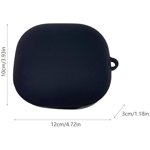 Lightweighted Silicone Shell Case for Headsets Charging Box Cover Charging and Full Body Protections Shockproof Case for Headsets - color: Black