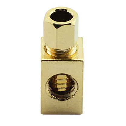 8 PCS Speaker Cable Connector, Hi-end Banana to Spade Adapter Plug Speaker Cable Wire Right Angle Spade Fork and Binding Post Connector HiFi Gold