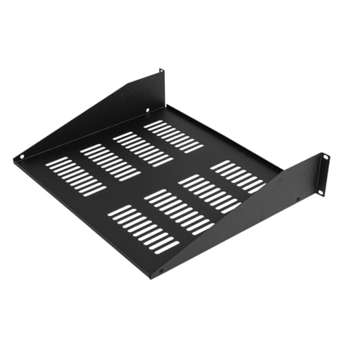 Gator Rackworks Universal Rack Mounting Vented Accessory Shelf, 2U Size - 15" Deep (GRW-SHELFVNT2) - size: 2U Rack Space - Vented