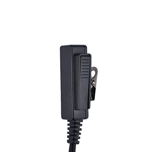 D Shape Earpiece CP200d, CLS1410, CLS1110, CP185, CP200, RDM2070d Headset with Big PTT for 2 Pin Walkie Talkie Radio (Motorola) - color: Motorola
