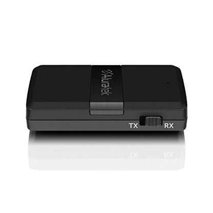 Aluratek Bluetooth V5.0 Audio Receiver and Transmitter Adapter with Low Latency for TV, PC, Auto, Airpline, MP3 Player (Connect to 2 Devices Simultaneously), AUX/RCA - ABC01F