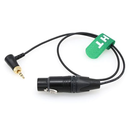 Mic Transmitter Audio Cable for Sennheiser SK 500 G4 Sony UWP D11 D21, XLR 3 Pin Female to Right Angle Locking 3.5mm 1/8" TRS 20" - color: XLR3F to right-angle 1/8", size: 50cm