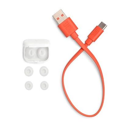 JBL Tune Flex 2 - True Wireless Noise Cancelling Earbuds Spatial Sound and Smart Ambient Technology, 6 mics for Perfect Calls, up to 48Hrs of Playback, IP54 Dust & Water Resistant (White) (Renewed) - color: White