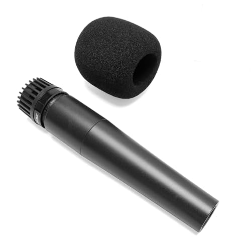 4-Pack Foam Windscreen Mic Cover Compatible with Shure SM57, Beta 57A, 545SD, 545 SD Series Mic,Pyle PylePro Dynamic Handheld Microphone, PDMIC78, WEYMIC WM57, High-Density Pop Filter