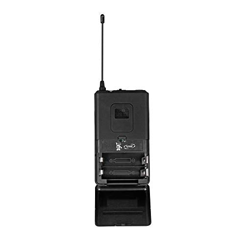 Wireless Microphone System Pro UHF 4 Channel 4 Lavalier Bodypacks 4 Lapel Mic 4 Headsets for Karaoke System Church Speaking Conference Wedding Party