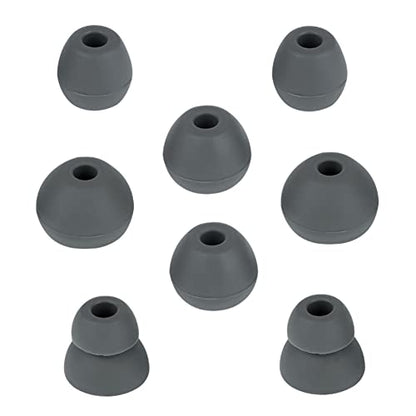 Replacement Ear Buds Ear Cap Silicone Eartips Compatible with Beats Flex、Compatible with Prowerbeats pro, 4 Pairs,Gray - color: color3