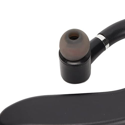 Dpofirs Bluetooth 5.2 Single Ear Headset Ultralight Hands Free Business Earphone with Dual Noise Reduction, Ergonomic Ear Hook, 25H Talk Time, IPX6 for Sport Driving Office