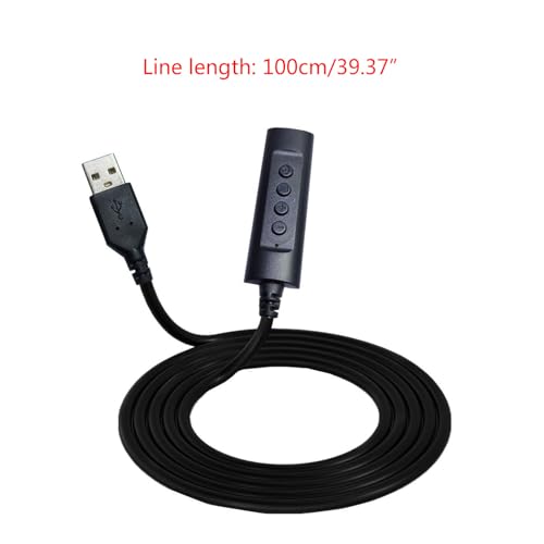 Lightweight USB Sound Card USB to 3.5mm External Sound Card USB Adapters Converters for Computer Esports Game Button