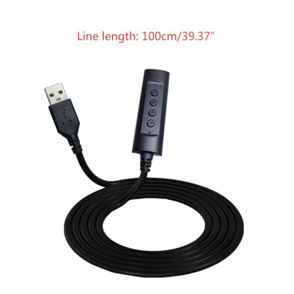 Lightweight USB Sound Card USB to 3.5mm External Sound Card USB Adapters Converters for Computer Esports Game Button