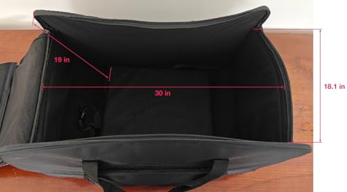 Rockville SB15 V2 Rolling Travel Bag for 15" DJ PA Speakers and Stands | Wheels and Retractable Handle, Stand Pocket, Semi-Rigid Foam Protection, Dual Lockable YKK Zippers, Water-Resistant - size: 15"