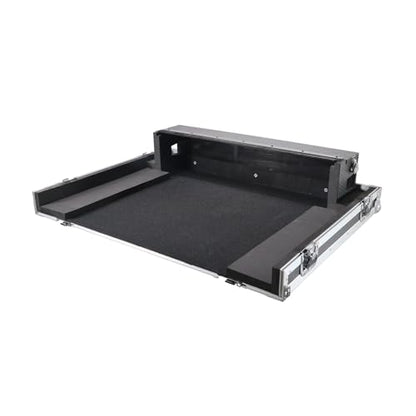 ProX XS-AHQU24DHW ATA Digital Audio Mixer Flight Case for Allen and Heath QU-24 Console with Doghouse compartment and Caster wheels