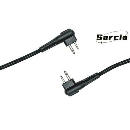 Earpiece Headset MIC PTT 2 Pin for Motorola CP200 CP200D CP185 CP100d CLS1410 CLS1110 RDM2070d DTR650 dlr1060 dlr1020 bc130 Mag One Bpr40 M1 R2 walkie Talkie 2 Way Radio with Acoustic Tube