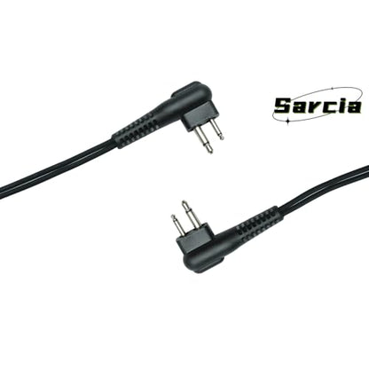 Earpiece Headset MIC PTT 2 Pin for Motorola CP200 CP200D CP185 CP100d CLS1410 CLS1110 RDM2070d DTR650 dlr1060 dlr1020 bc130 Mag One Bpr40 M1 R2 walkie Talkie 2 Way Radio with Acoustic Tube