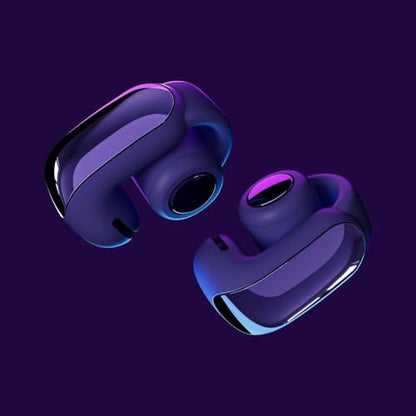 Bose Ultra Open Bluetooth Earbuds, True Wireless Earbuds with OpenAudio for Awareness, Clip On Design for Comfort, Immersive Audio, Up to 48 Hrs of Playtime + 20W Wall Charger (Midnight Violet) - color: Midnight Violet