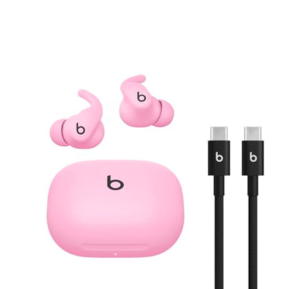 Beats - Powerbeats Fit - Wireless Noise-Cancelling Workout Earbuds with Ultimate Secure Fit with USB-C Charging Cable (1.5m) - Power Pink - color: Power Pink, style: Powerbeats Fit and USB-C Cable