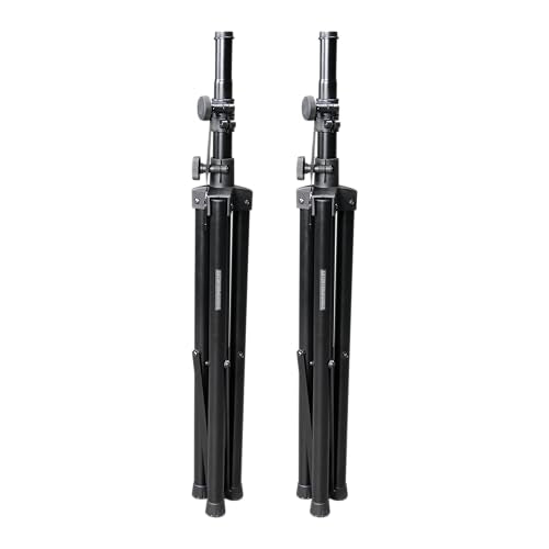 Gator Frameworks Rok-It Series Set of Lightweight Aluminum Tripod Speaker Stand with Heavy-Duty Carry Bag, Dual-diameter 35mm to 38mm Pole, and Supports up to 120 lbs (RI-SPKRSTDSET-250-AL) - style: Set of (2) Stands