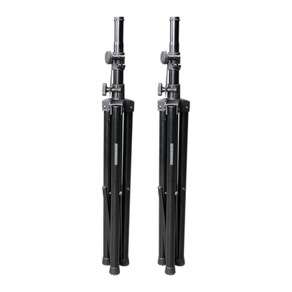 Gator Frameworks Rok-It Series Set of Lightweight Aluminum Tripod Speaker Stand with Heavy-Duty Carry Bag, Dual-diameter 35mm to 38mm Pole, and Supports up to 120 lbs (RI-SPKRSTDSET-250-AL) - style: Set of (2) Stands
