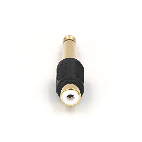 VCE RCA to 1/4" Audio Adapter Bundle with RCA Y Splitter