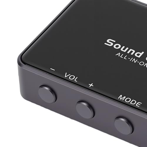Cuifati USB External Sound Card, 192kHz 32bit DAC Virtual 7.1 Surround Sound for Gaming PC, with 3.5mm Headphone Jack and 24dB Audio Boost