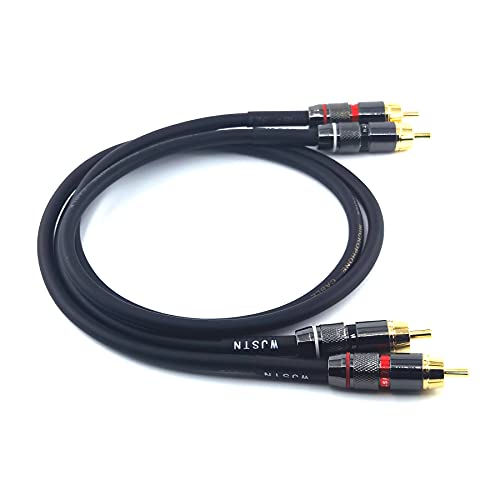 WJSTN RCA Male to RCA Male Stereo Audio Cable,Suitable for Home Theater, Amplifier, HDTV, Game Console, Hi-Fi System. 2Pack 2Feet - size: 2Feet