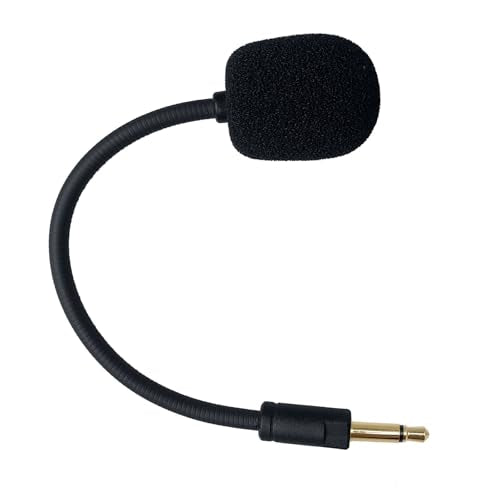 3.5mm Replacement Mic for Razer Kaira Pro Wireless Gaming Headset | Detachable Game Microphone Boom, Clear Crystal Sound Noise, with Windscreen, Black
