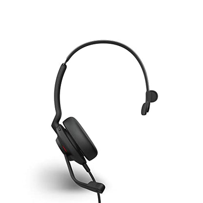 Jabra Evolve2 30 MS Wired Headset, USB-C, Mono, Black – Lightweight, Portable Telephone Headset with 2 Built-in Microphones – Work Headset with Superior Audio and Reliable Comfort - size: Microsoft Teams, style: Mono (USB-C)