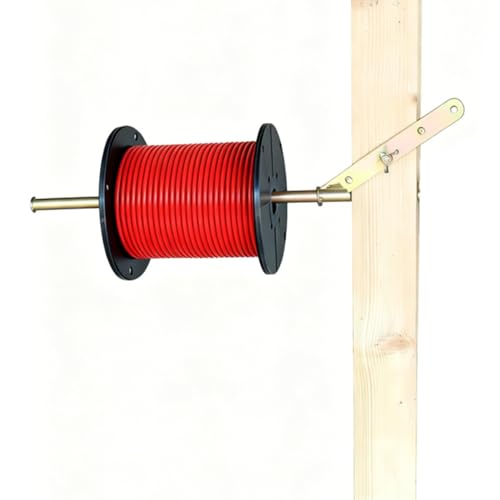 Heavy Duty Stud Mounted Wire Dispenser for Fast Load Dispensing of Wire Reels, Coils, and Cables, 300lb Capacity