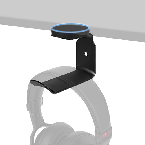 GEEKRIA Magnetic Headphone Holder, Aluminum Headset Hook for Desk, Headphone Hanger with Non-Slip Rubber Pad, Strong Magnetic Mount for Bose, Sony, Sennheiser, HyperX (Black) - style: Modern