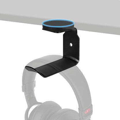 GEEKRIA Magnetic Headphone Holder, Aluminum Headset Hook for Desk, Headphone Hanger with Non-Slip Rubber Pad, Strong Magnetic Mount for Bose, Sony, Sennheiser, HyperX (Black) - style: Modern
