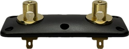 Surge High-Current Audiophile Speaker Terminal – Panel-Mount,15A, Banana/Spade/Bare Wire (Up to 4AWG), Color-Coded Polarity, ABS Housing, Indoor IP20