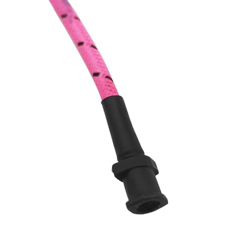 2-Way Radio Earpiece Nylon Acoustic Braided Tube Ear Coils Knitted Replacement for Left Right Surveillance Walkie Talkie Headset(Color) (Pink)