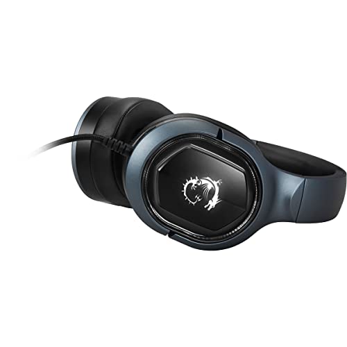 msi Immerse GH50 Wired Gaming Headset, 7.1 Surround Sound, Foldable Metal Headband, RGB Mystic Light, Carrying Pouch Included, PC/Mac - size: Large, style: Immerse GH50