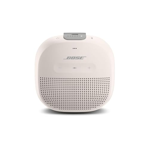 Bose SoundLink Micro Bluetooth Speaker: Small Portable Waterproof Speaker with Microphone, White Smoke - color: White