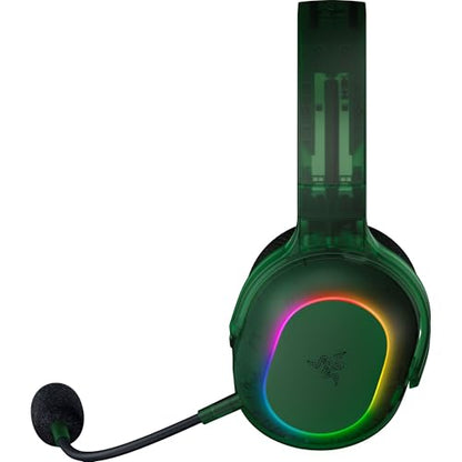 Razer Barracuda X Chroma Wireless Gaming Headset, Phantom Green | 2.4GHz Wireless & Bluetooth, Lightweight, RGB, 40mm Drivers, Cardioid Mic, 70 Hr Battery - color: Phantom Green