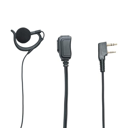 Walkie Talkie Earpiece with PTT Mic 2-Pin K-Type Headset Compatible with Baofeng UV-5R UV82 UV82HP BF-F8HP BF-888S Retc RT21 RT22 RT68 H777S Kenwood NX-1300 TK-3140 Two Way Radios,2 PCS ﻿