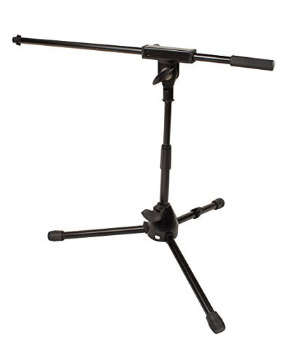 JS-MCFB50 JamStands Low-Profile Mic Stand w/Boom - size: Short, style: Fixed Boom, Tripod Base