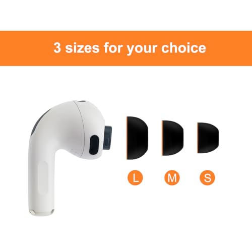Klowcok Foam Eartips Replacement for AirPods Pro 3 Silicone Shield, Small | Memory Foam Tips Compatible with AirPods Pro3 3rd Generation 2025, Fit in The Charging Case, 3 Pairs, Black - size: Small