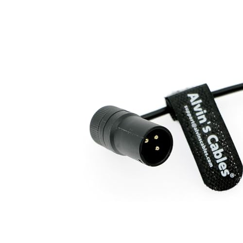 Alvin's Cables Rotatable Low-Profile XLR 3 Pin Male to Female Cable Original Connector Balanced Microphone Audio Cord - size: 18 inches