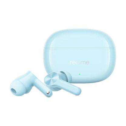 realme Buds T200x True Wireless Earbuds with 12.4mm Dynamic Bass Drivers, 25 dB ANC, Quad Mic, 45ms Latency, Upto 48 Hrs Playback, Fast Charge, IP55 Rated, BT 5.4 - (Blue)