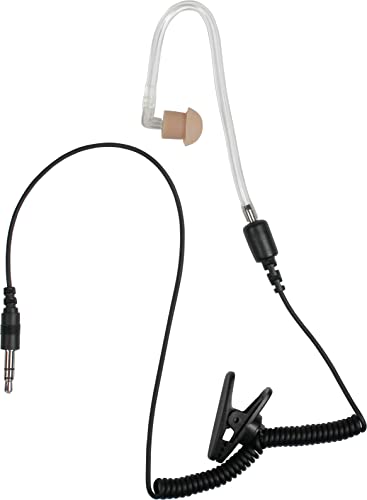 PRYMEBLU® BTH-300-MAX is Multi-Functional Bluetooth Lapel Microphone for Two-Way radios, cellphones, and Tablets for PoC Apps (BTH-300-MAX-KIT3 with Bullet™ Series Clear Tube Earphone) - style: BTH-300-MAX-KIT3 with BULLET™ SERIES CLEAR TUBE EARPHONE
