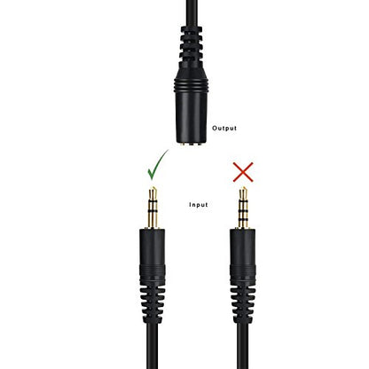3.5mm Stereo Male to Female Extension Audio Cable Cord (18 Feet) - size: 18 Feet