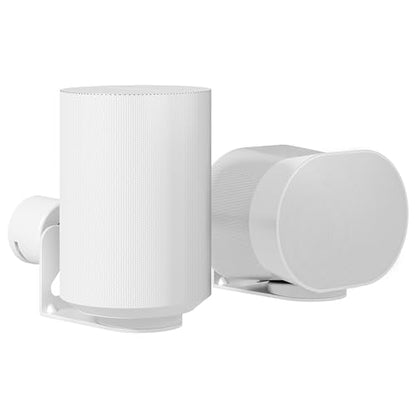 Speaker Wall Mount for Sonos Era 100 and Era 300, 1 Pair, White | Flexible Angle Adjustment, Surround Sound Speaker Wall Bracket Compatible with Sonos Era Speakers - color: White
