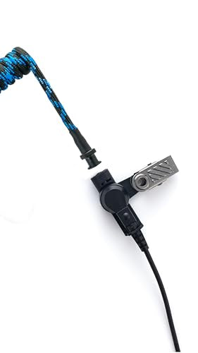 Replacement Braided Nylon Acoustic Coil Tube for Two-Way Radio Earpiece - color: DF/CTB-19