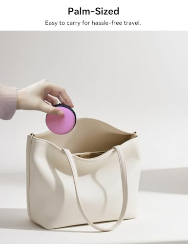 Earphone Case MAS CARNEY Headphone Earbud Hard Protective Carrying Case Bag - color: Pink, style: Round